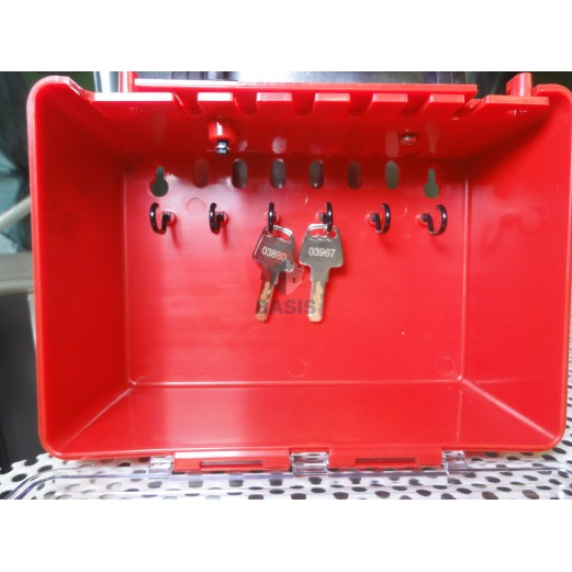 Переносной Lock-бокс из инженерного ABS пластика, красный