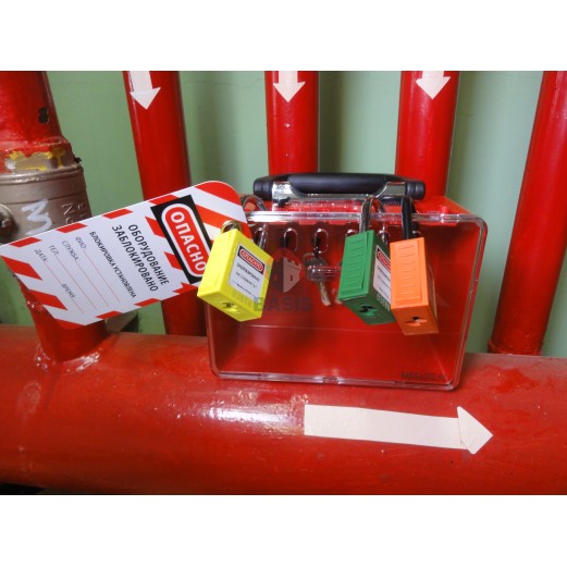 Переносной Lock-бокс из инженерного ABS пластика, красный