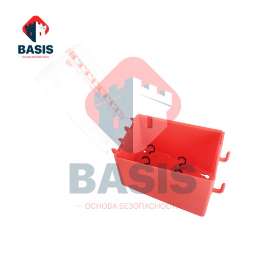 Стационарный Lock-бокс из инженерного ABS пластика, красный